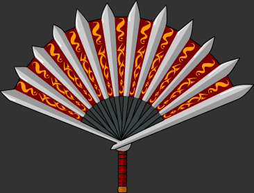 weapon Blood Charm Tessen