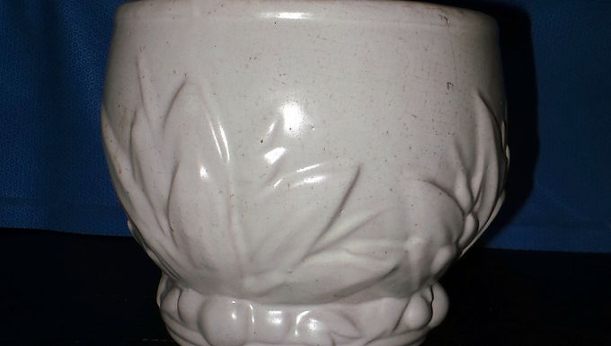 White Pottery Planter