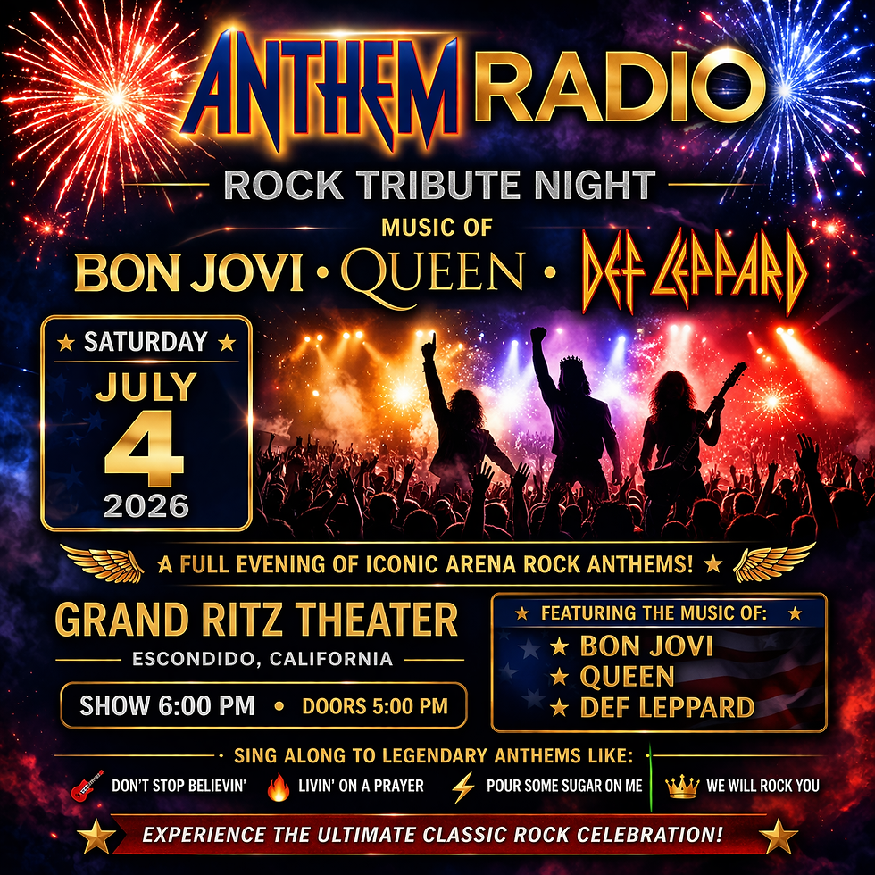 Anthem Radio Rock Tribute Night | Featuring the music of Bon Jovi, Def Leppard, and Queen