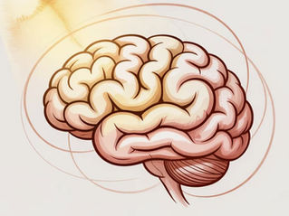 Illustration d'un cerveau humain entouré de cercles concentriques symbolisant les automatismes et comportements répétitifs