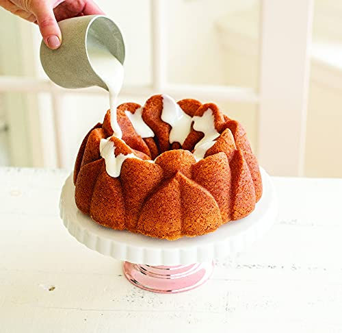 Thumbnail: Nordic Ware 93848 Magnolia Cast Aluminum Bundt Pan, 10 Cup, Toffee