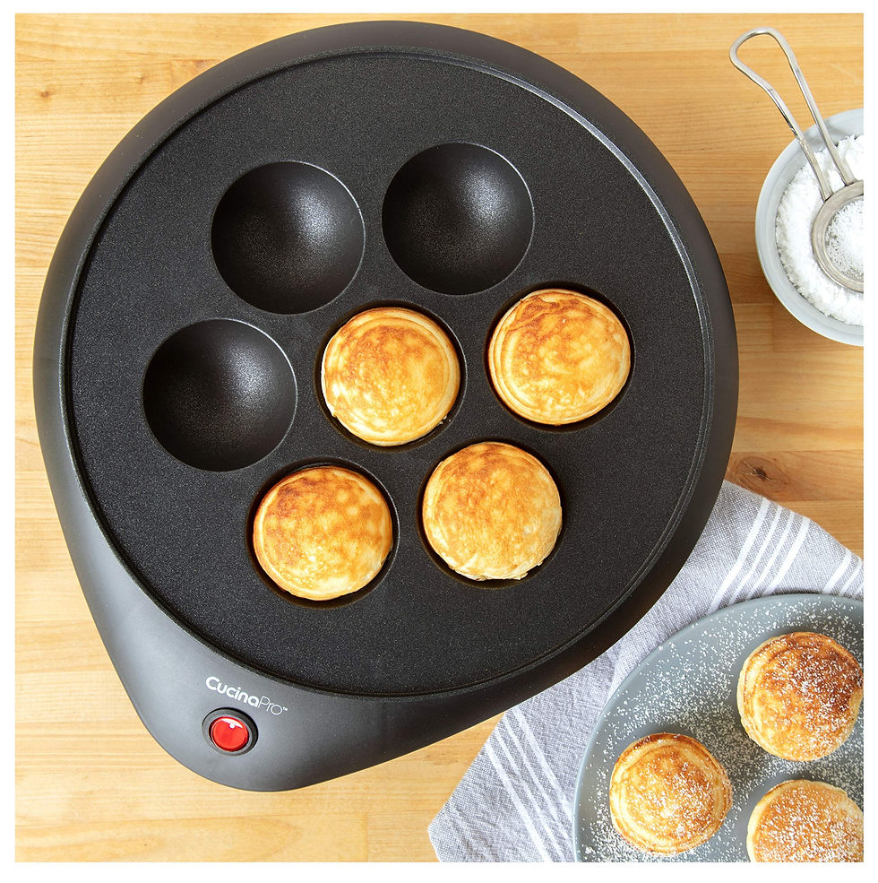 Thumbnail: Takoyaki Pan and Ebelskiver Maker - Electric Non-Stick Baker for Octopus Ball...