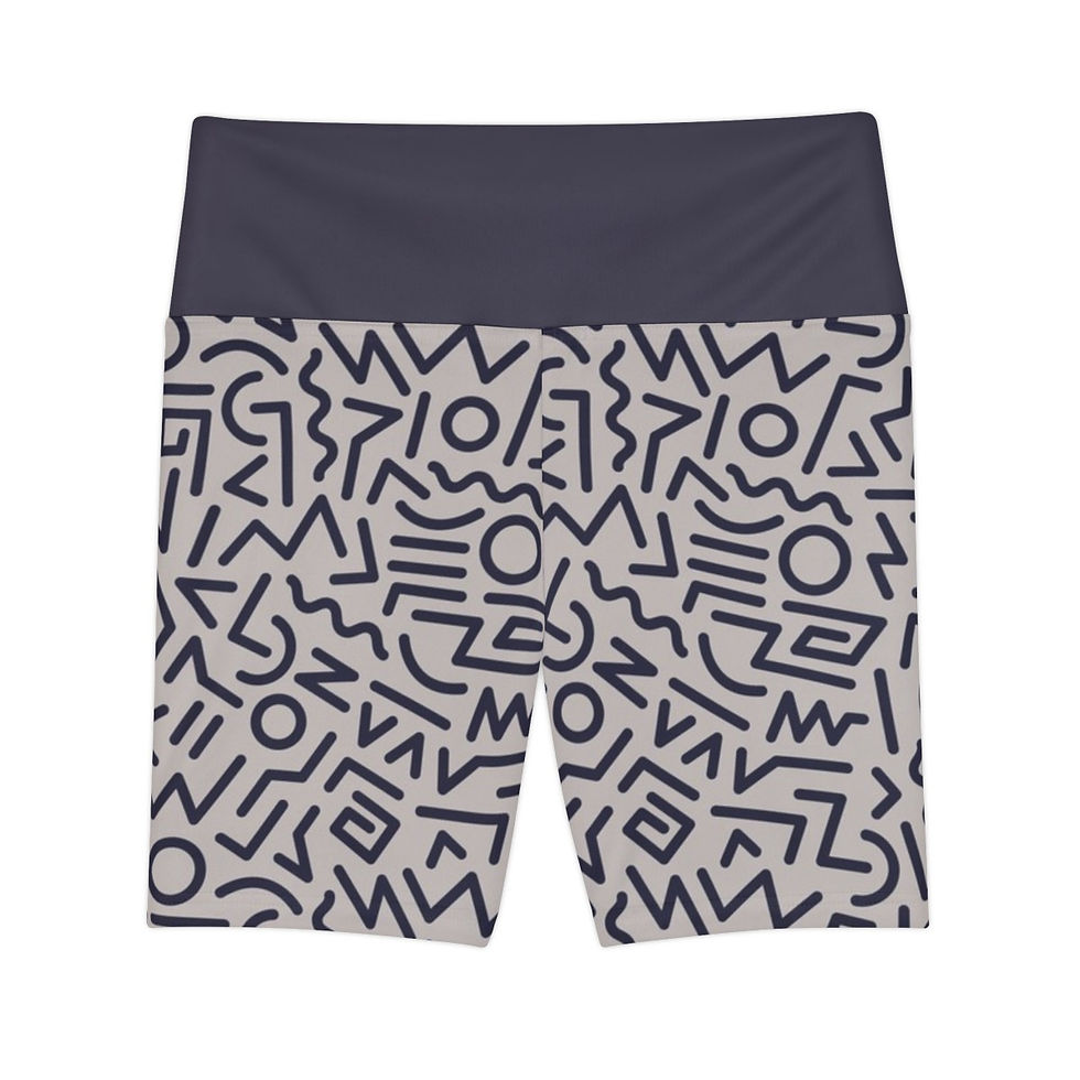 Thumbnail: "Fog + Indigo" Women's Workout Shorts