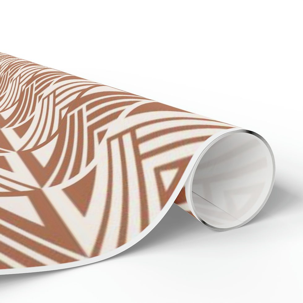 Thumbnail: Shamiso Wrapping Paper in Chestnut