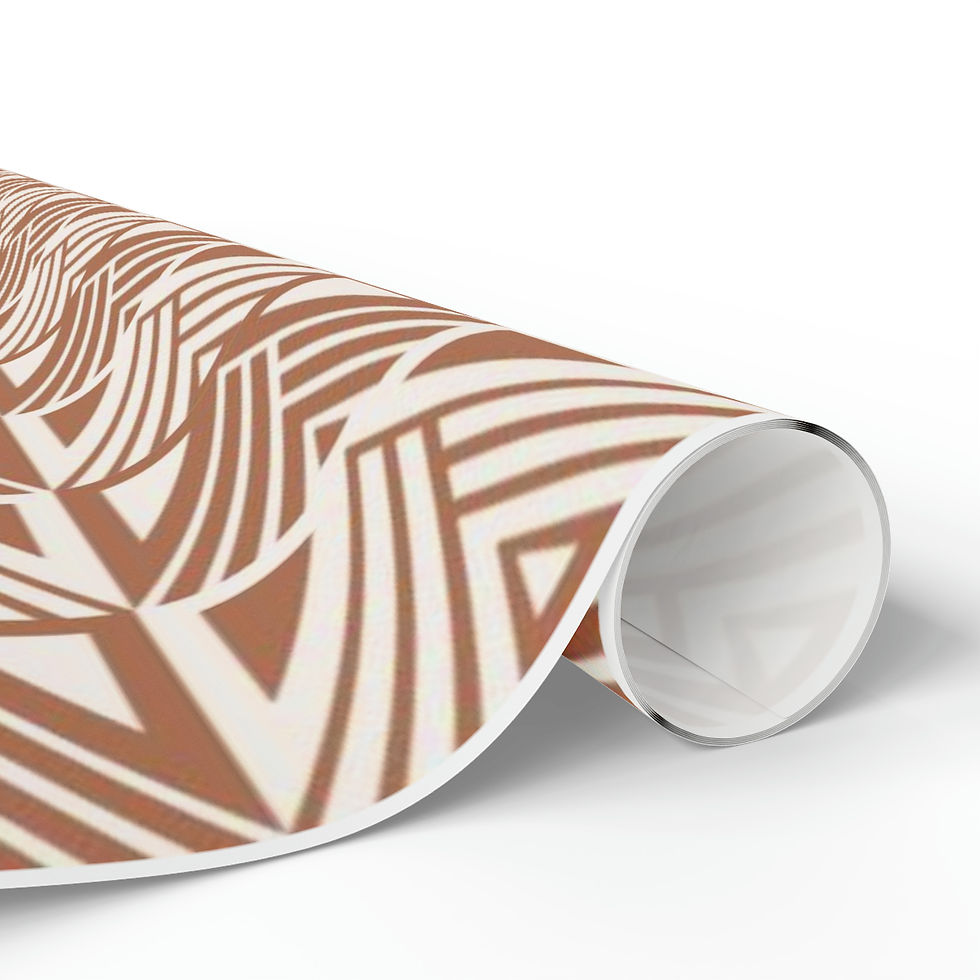 Thumbnail: Shamiso Wrapping Paper in Chestnut