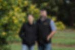 Paul and Tracey Edwards in their Yuzu orchard.