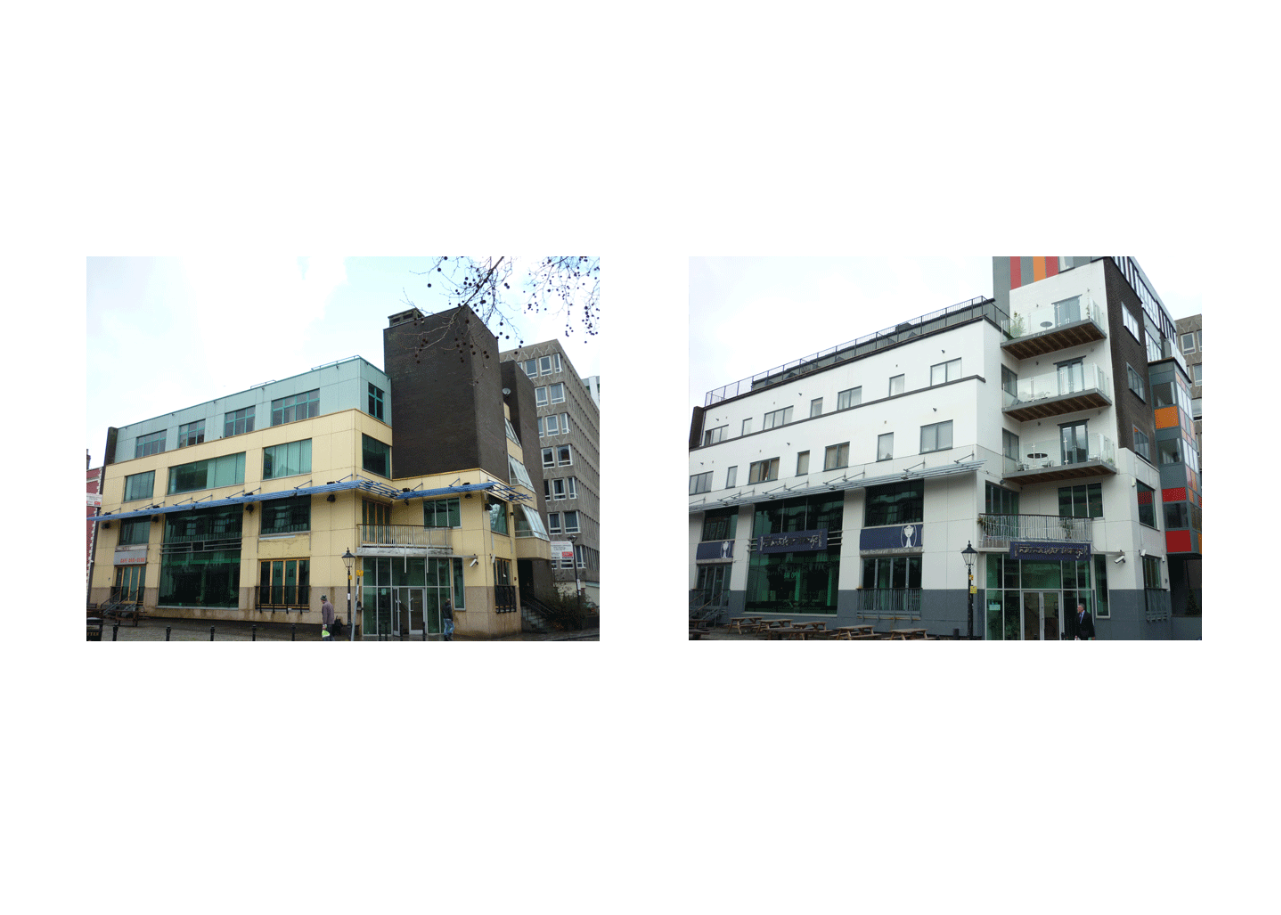 Pre & post construction