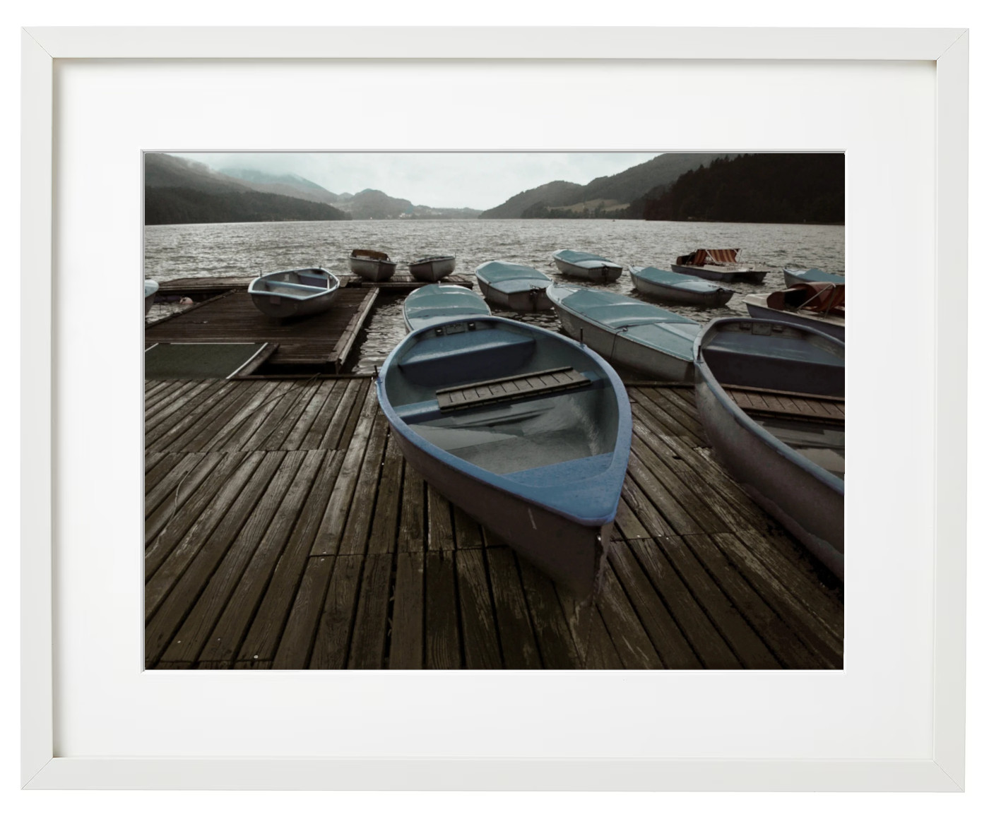 My Blue Boat - Framed Print