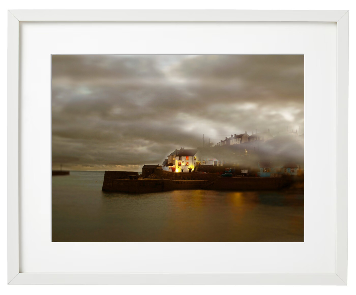 The Mist Is Coming In - Framed Print