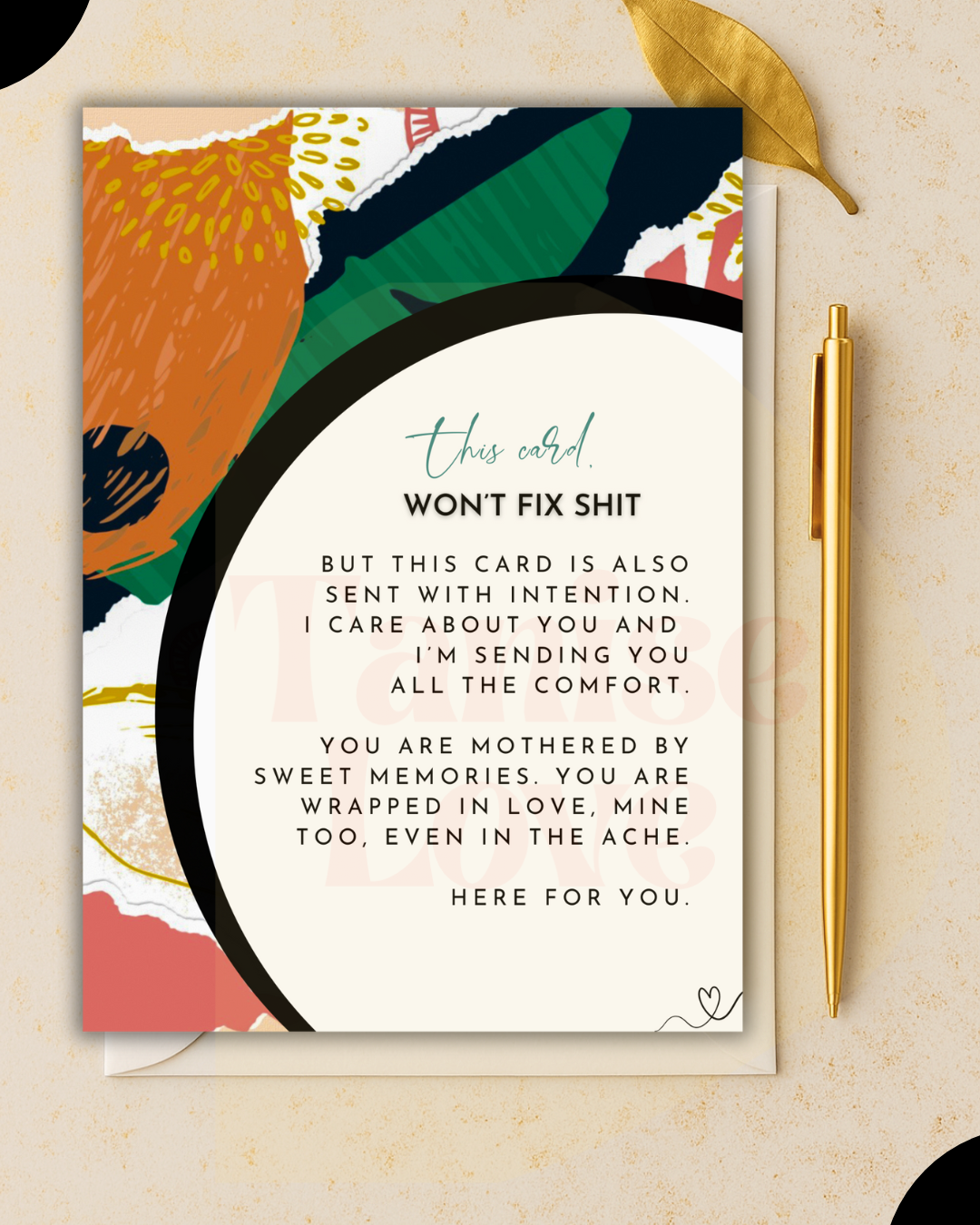 This Card Won't Fix – Encouragement Card