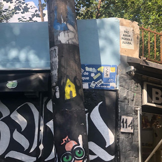little yellow house grafitti