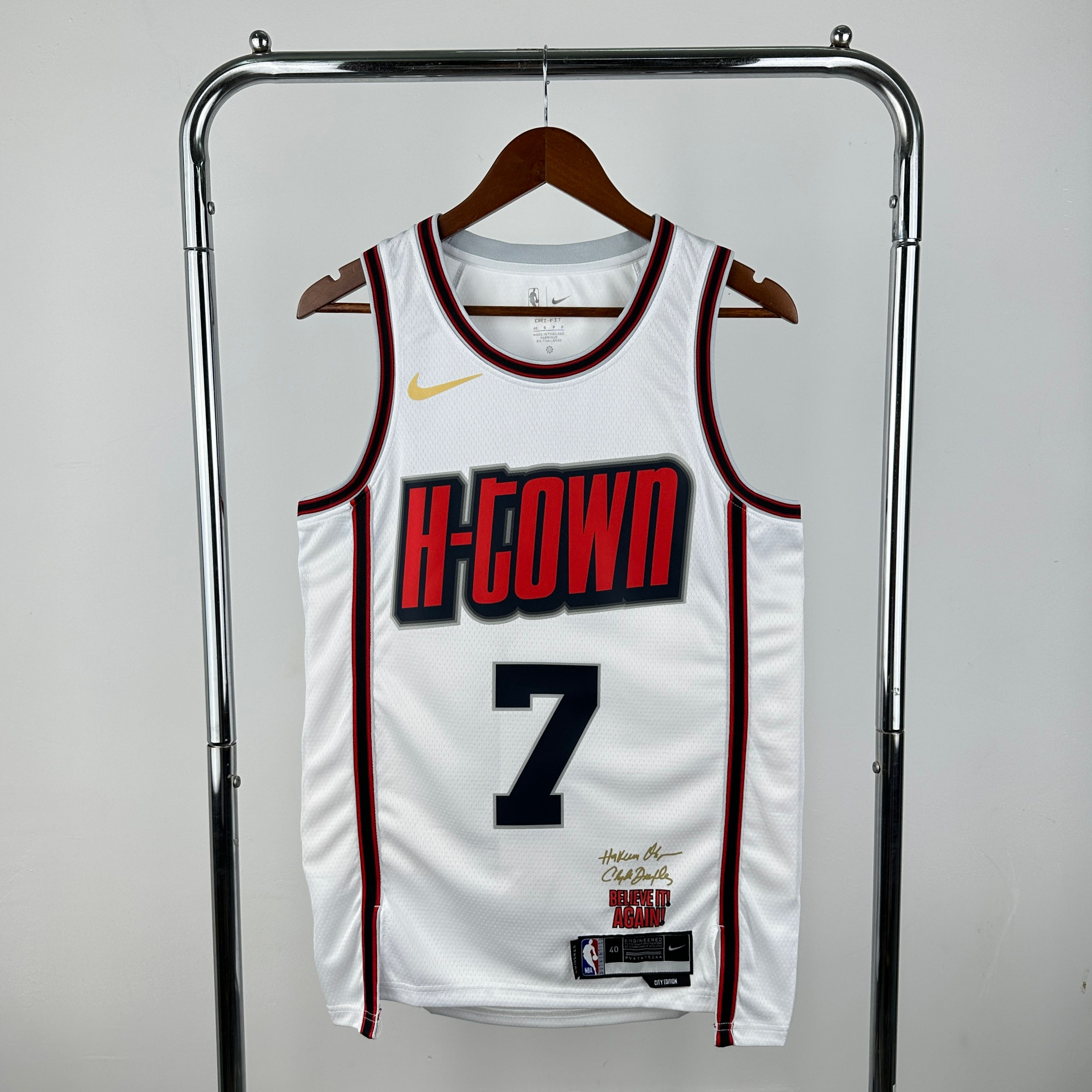 NBA 24-25 Rockets Durant White City Edition