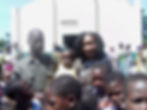 Karen after Church in Tanzania 2012