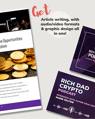 Image Showing Article Writing and Audio and Video file creation Services