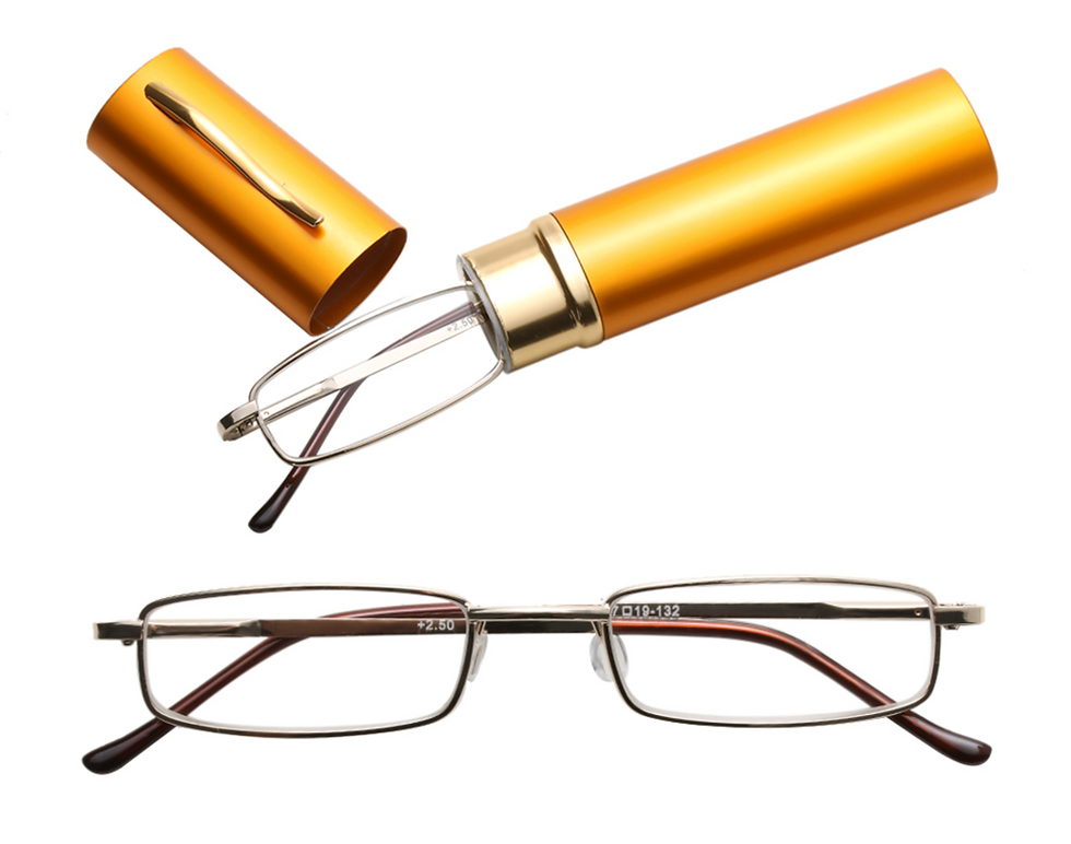Thumbnail: Classic HD Spring Compact Reading Glasses Readers Travel Slim Design with Case
