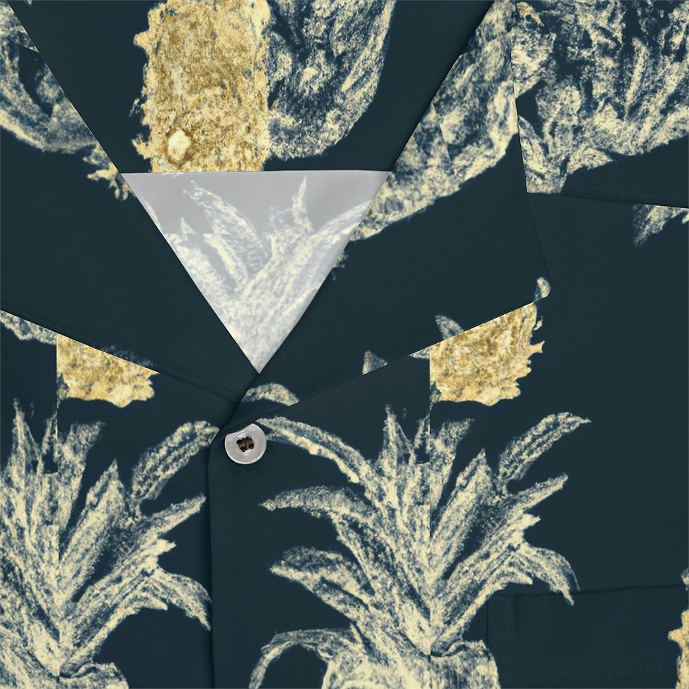 Thumbnail: Men's Vintage Pineapple Hawaiian Shirt