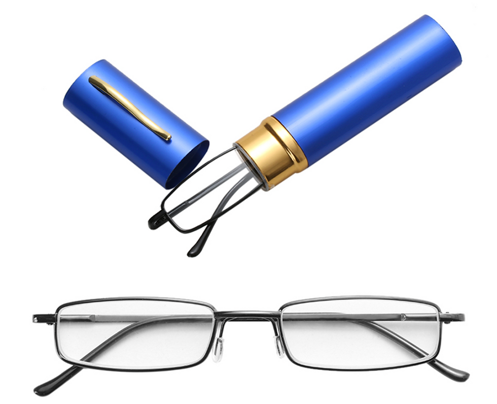 Thumbnail: Classic HD Spring Compact Reading Glasses Readers Travel Slim Design with Case