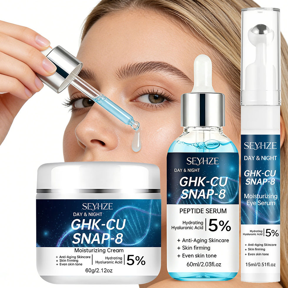 Miniatura: Kit Facial SEYHZE 3 em 1 – Contém Sérum Facial, Essência para os Olhos e Creme H