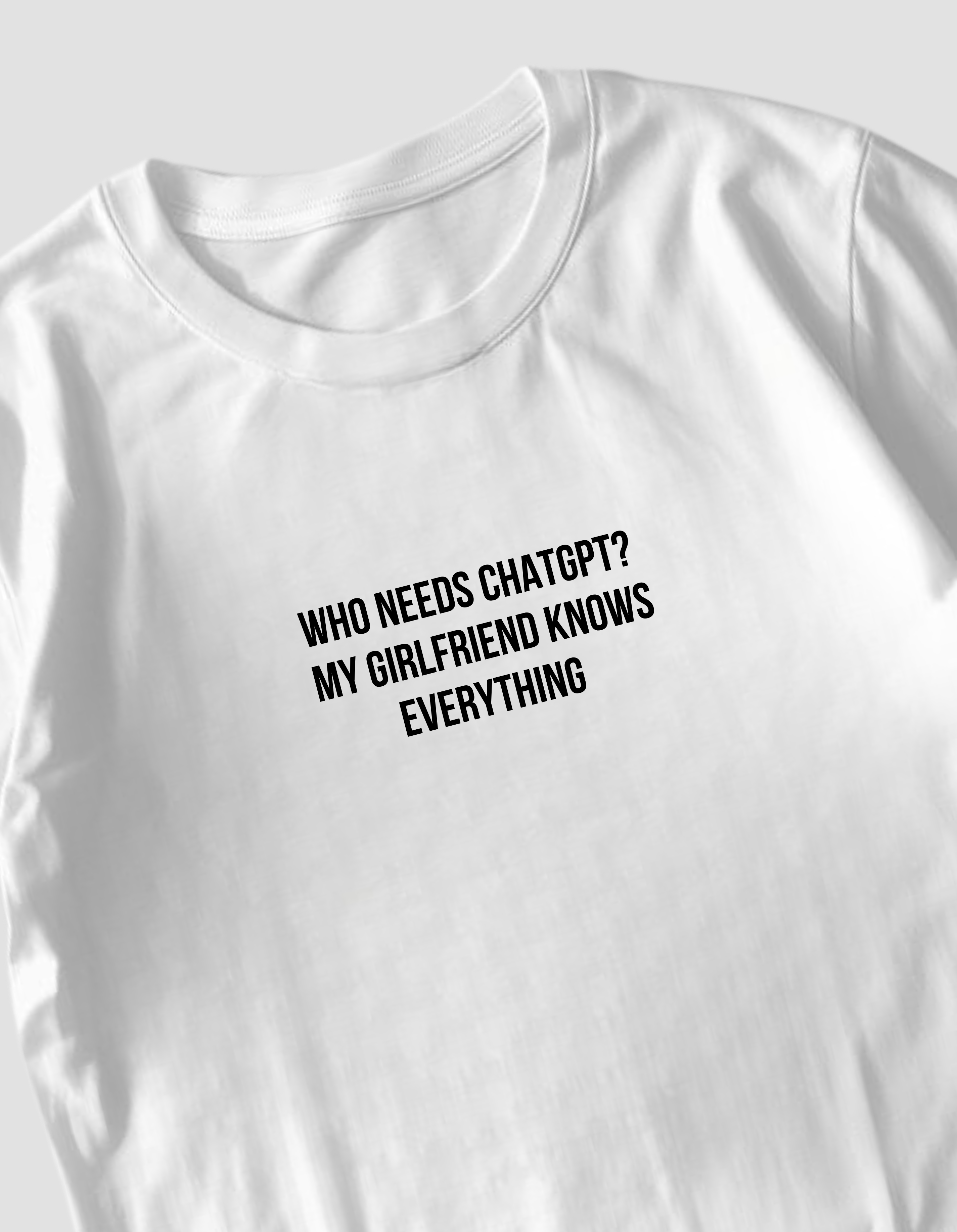 T-shirt With Print WHO NEEDS GPT