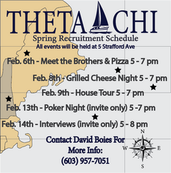 Theta Chi Spring 2023 rush flyer