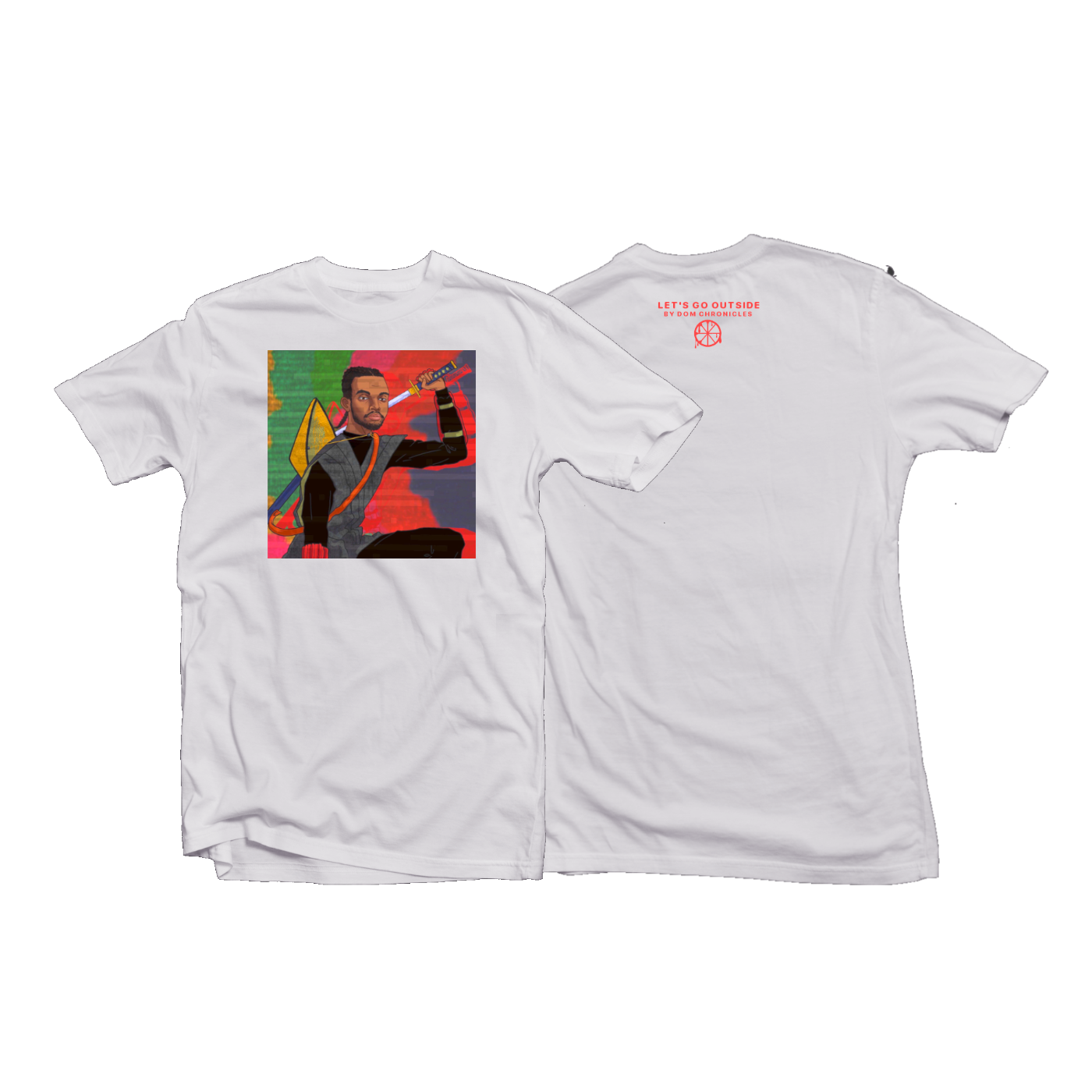 LET'S GO OUTSIDE TEE WHITE