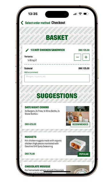 Restaurangapp och onlinebeställning