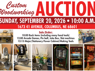 Custom Woodworking Auction
