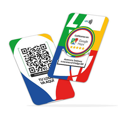 Tarjeta Tarjeta NFC Personalizada de Reseñas Google maps