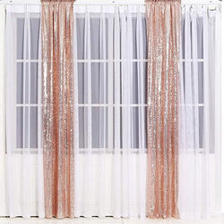 Rose Gold Sequin Panels