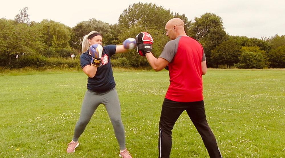 Padwork session at Graham Fit Personal Training
