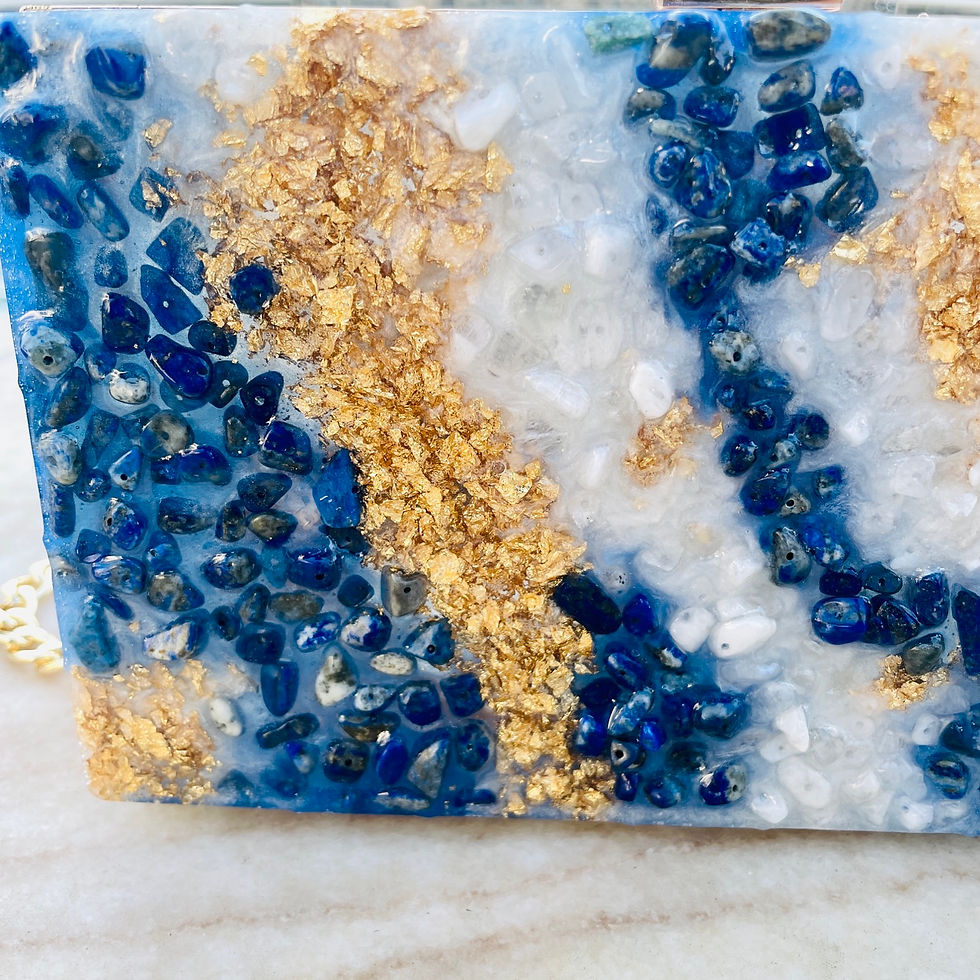 縮圖：Lapis & Moonstone Crystal Purse