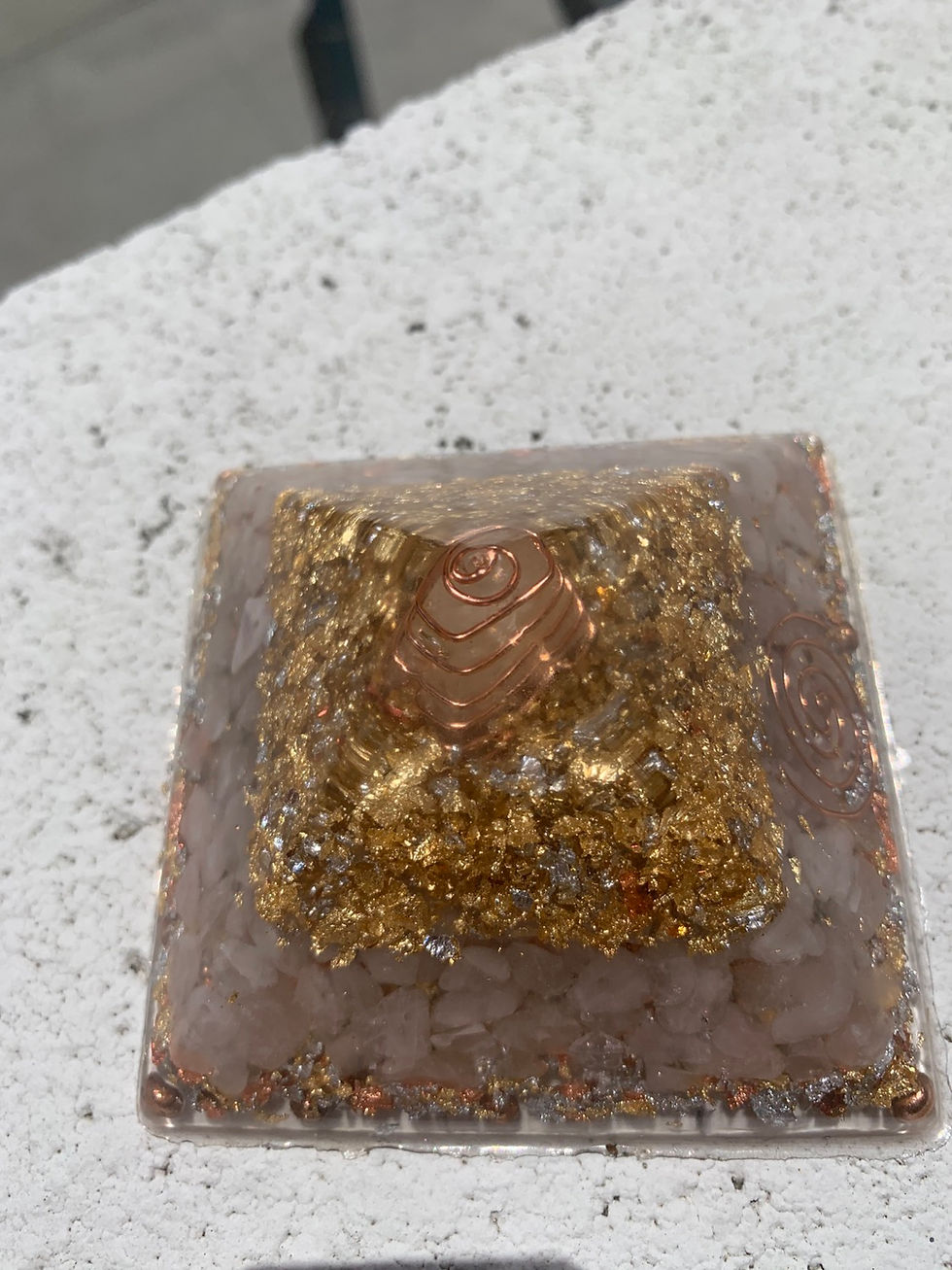 Thumbnail: Rose Quartz ~ Orgonite Pyramid 