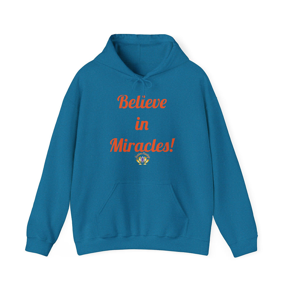 Thumbnail: Believe in Miracles ~ Unisex Hooded Sweatshirt