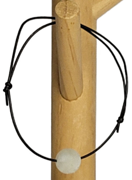 Moonstone Leather Adjustable Bracelet