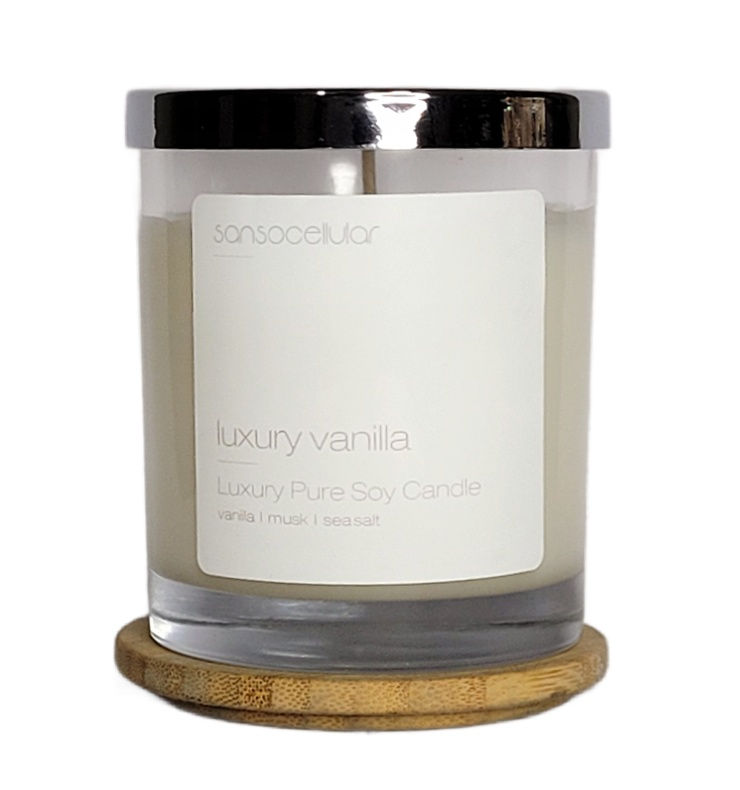 Luxury Vanilla Signature Pure Soy Candle I 60 Hours