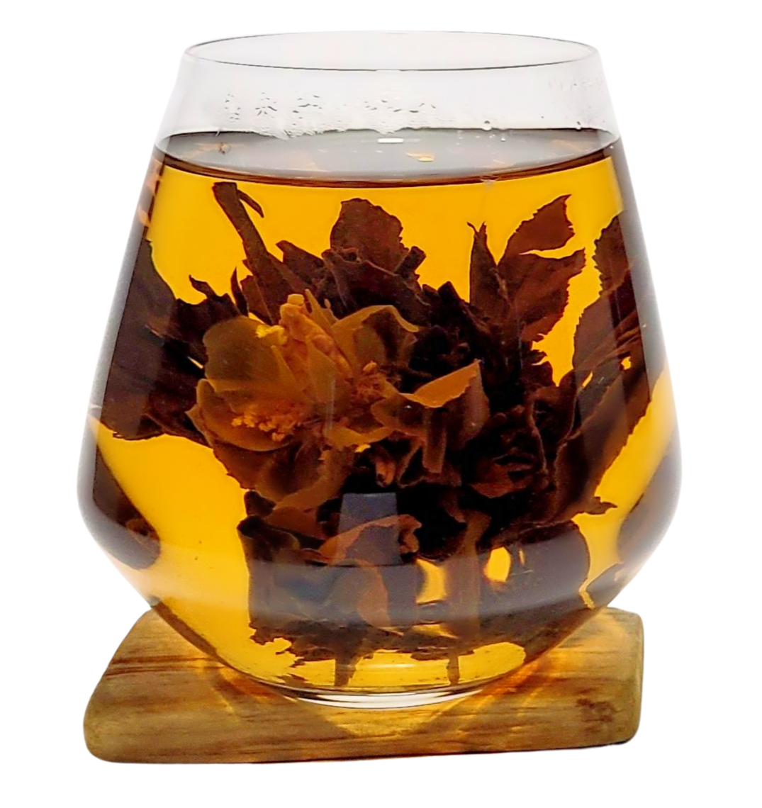Lemon With Rose Flower Black Tea I Flower Blooming Tea Australia