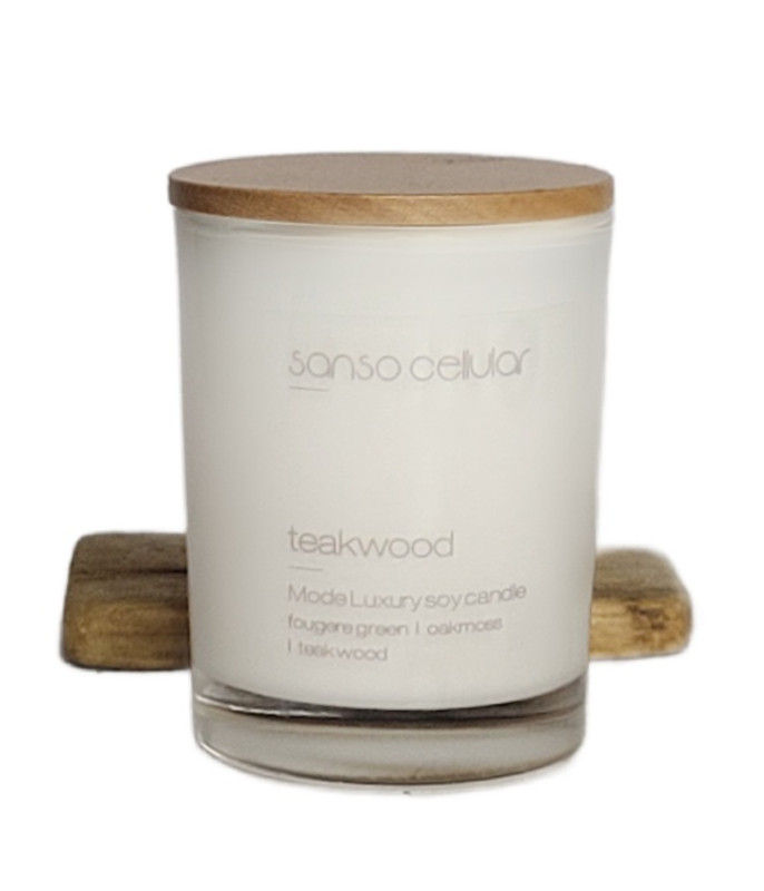 Teakwood Signature Pure Soy Candle I 19 Hours