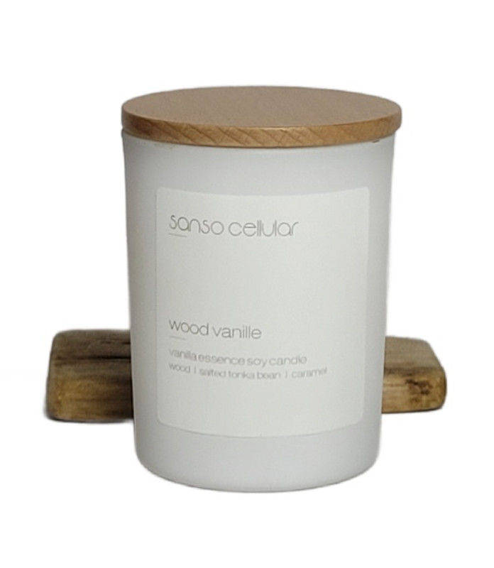 Wood Vanilla Signature Pure Soy Candle I 19 Hours