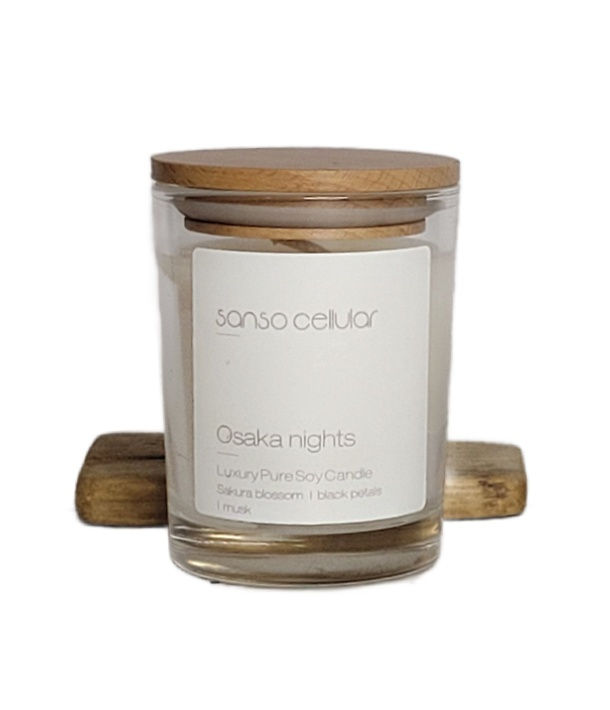 Osaka Sakura Nights Signature Pure Soy Candle Sanso Cellular by Sonya Asutralia