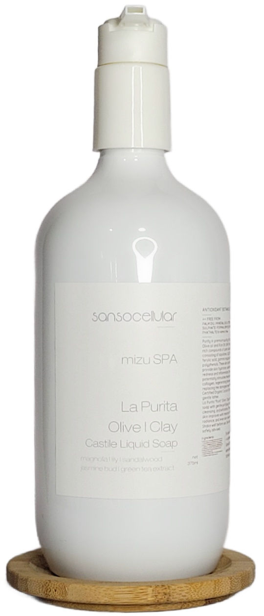 Mizu SPA Magnolia Sandalwood Olive I Clay Gentle Castile Body Hand Wash