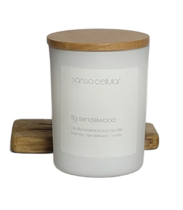 Fig Sandalwood Signature Pure Soy Candle I 19 Hours