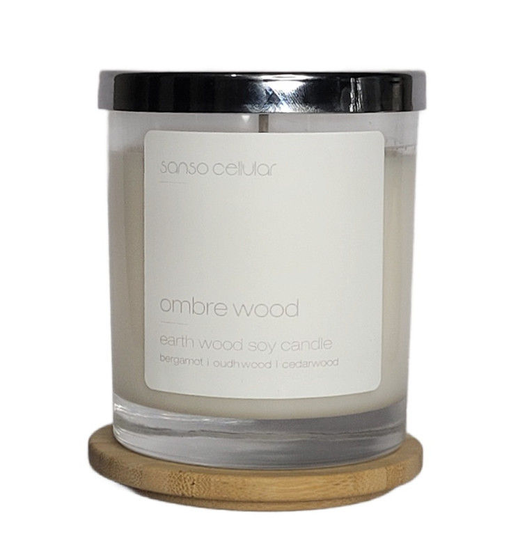 Ombre Wood Signature Pure Soy Candle I 60 Hours