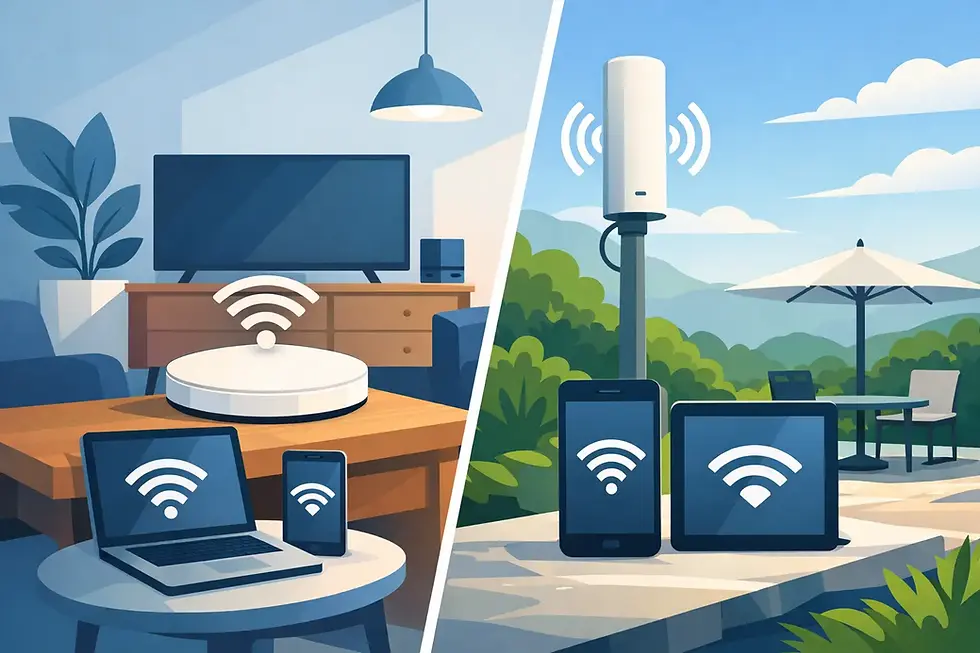 WiFi 6 indoor vs outdoor: qual escolher?