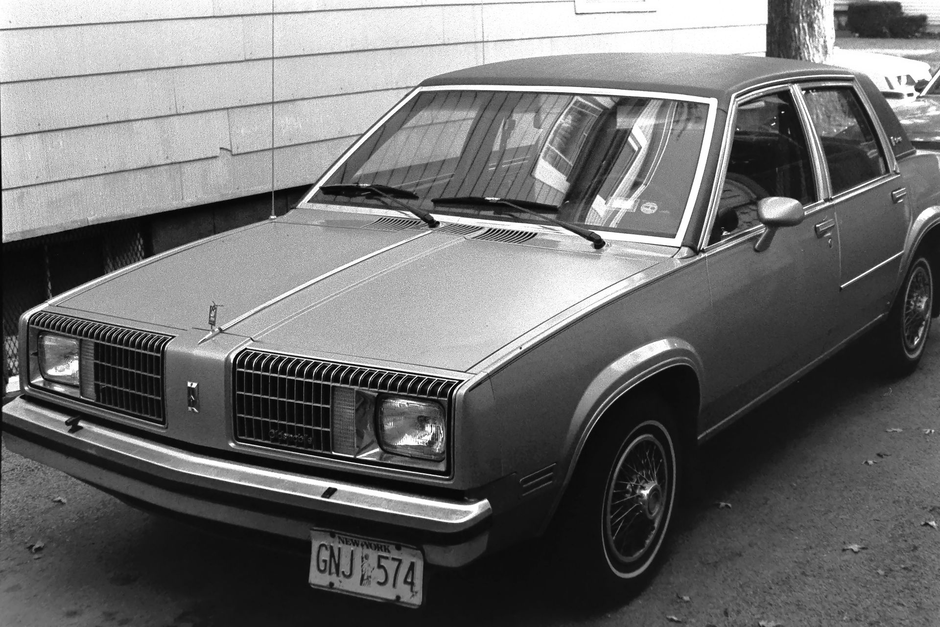 black and white car