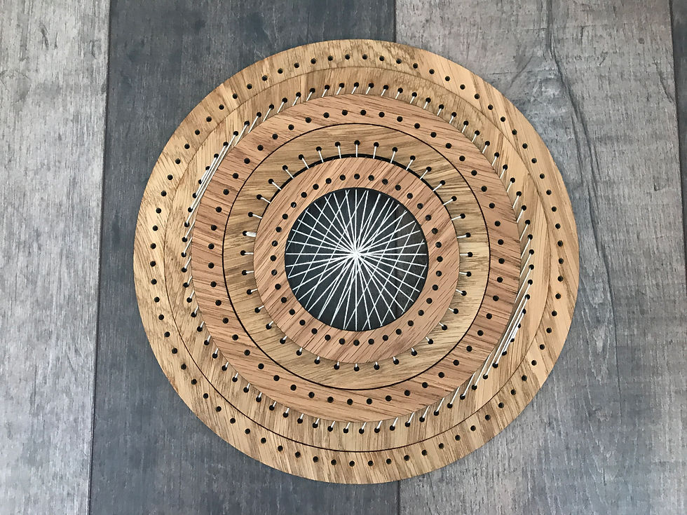 Thumbnail: Weaving Loom 5 rings set PLUS accessories, Round Circular Ring Hoop Lap