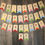 Thumbnail: full alphabet wooden bunting with narrow felt flags
