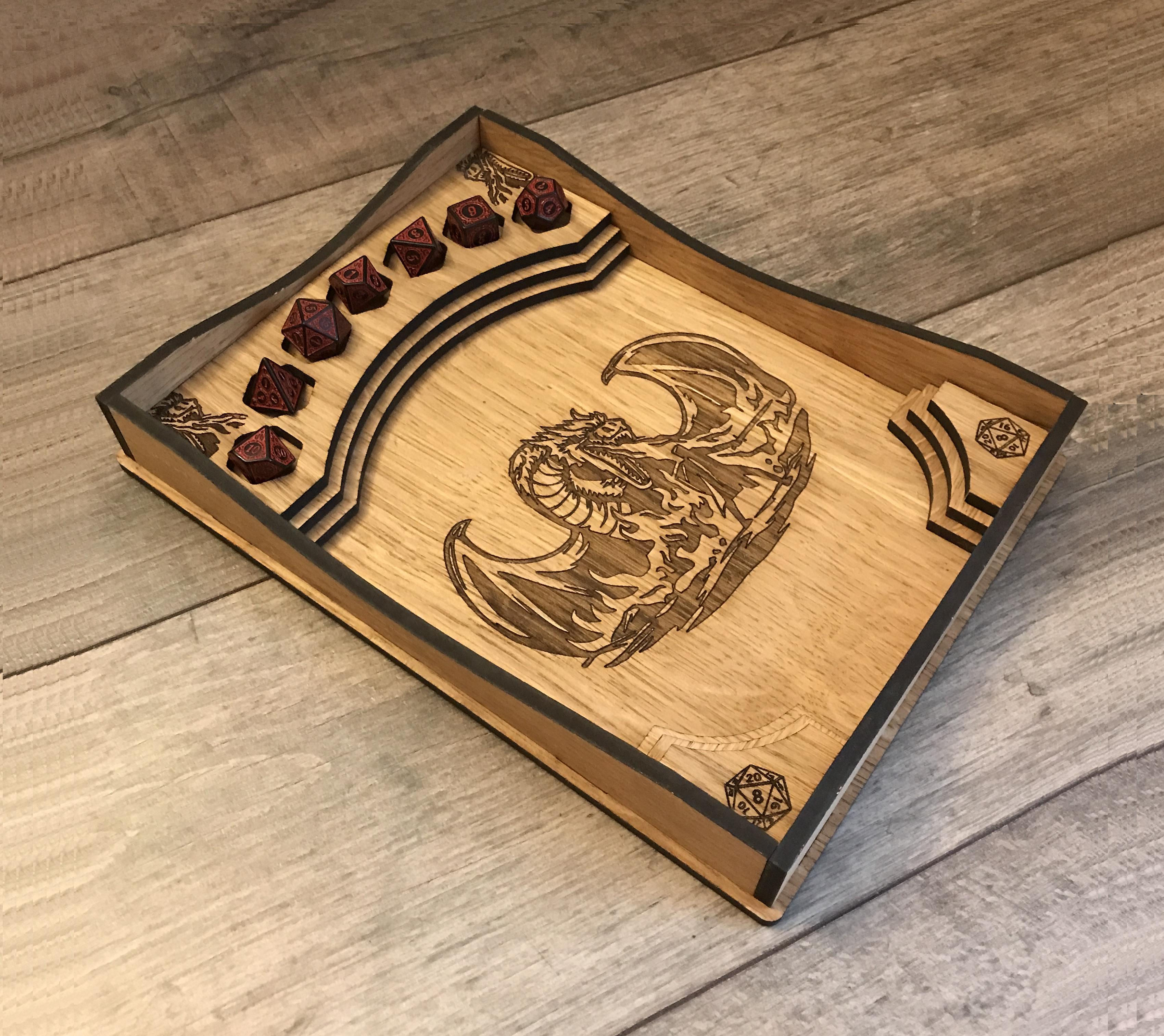 Dice Tray - Dragon & Knight