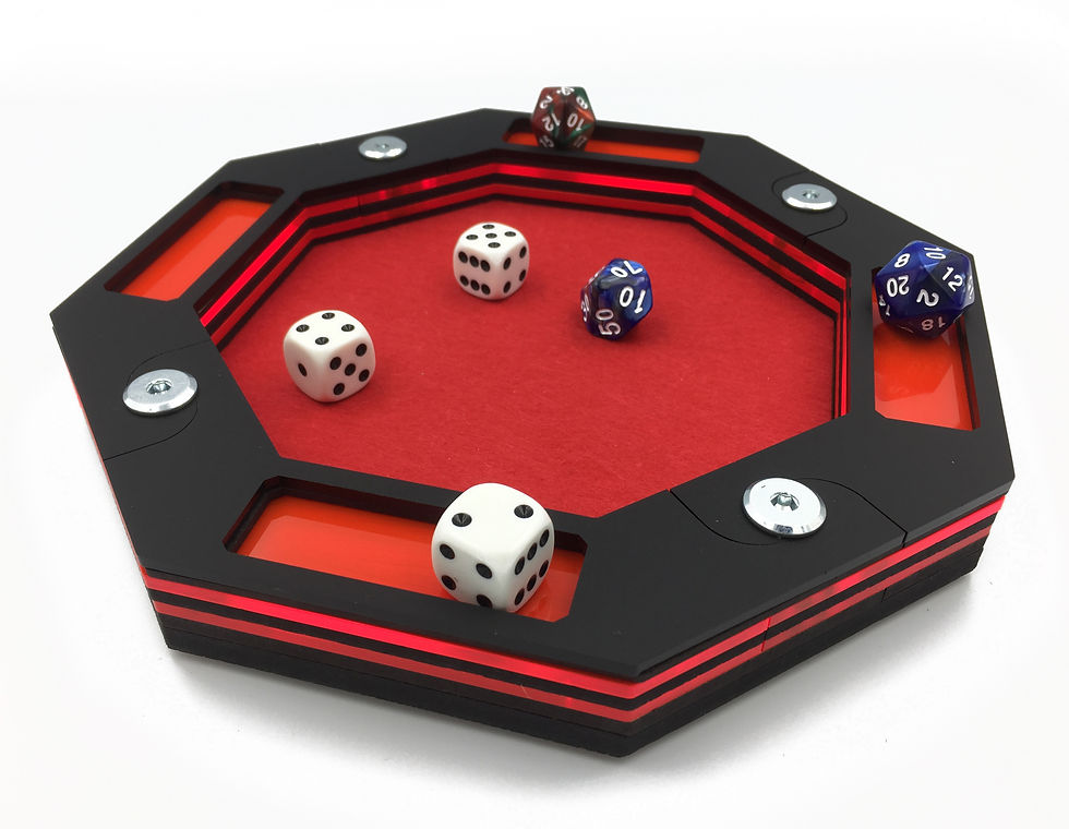 Thumbnail: THE RED DRAGON DICE TRAY + FREE inlay