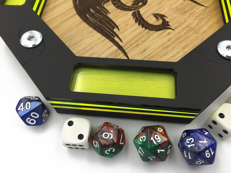 Thumbnail: THE GREEN DRAGON DICE TRAY + FREE inlay
