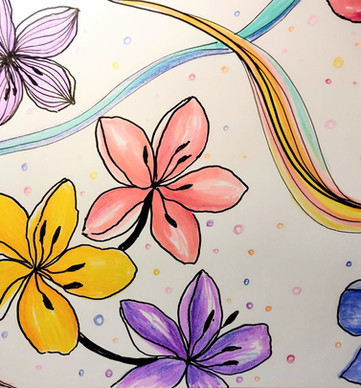 ציור מדיטטיבי, ציור פרחים